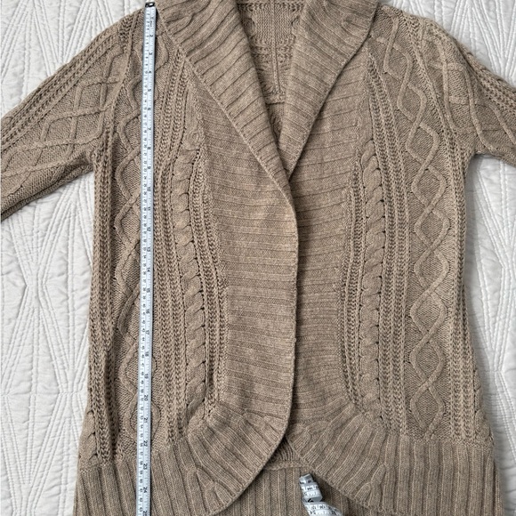 VINCE!!! Cashmere-alpaca-wood open front Cardigan - Picture 9 of 10